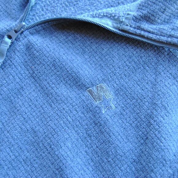 Starter Large Gray Quarter Zip Pullover Sweater - Picture 2 of 4